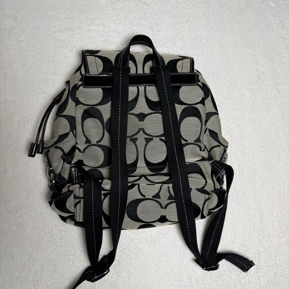 Coach Backpack Kyra Daisy Signature Black F16556 Y2K Floral - Picture 6 of 7